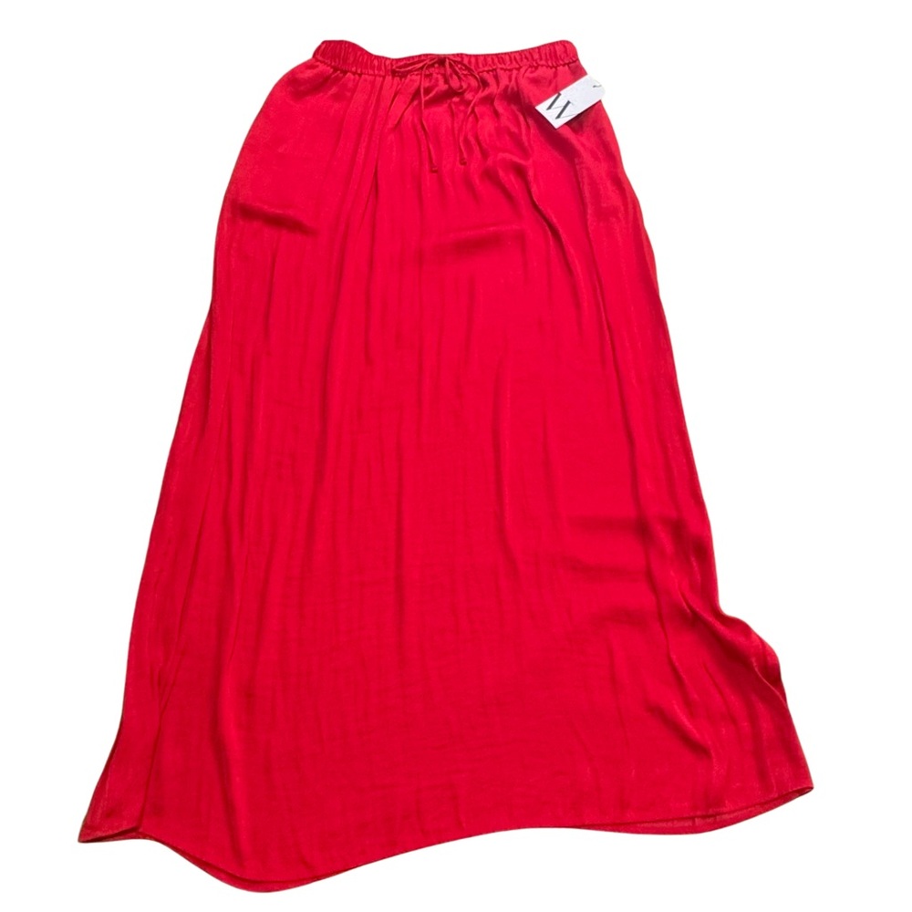 Worthington - Vibrant Red Maxi Skirt - M - Dast Ship